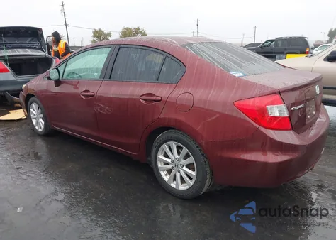 2012 Honda Civic Ex from USA, damaged, VIN 2HGFB2F80CH508998